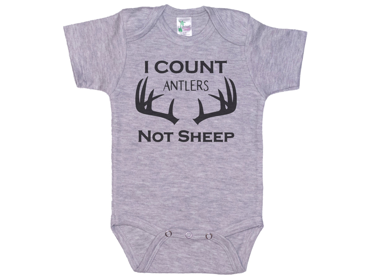 I Count Antlers Not Sheep Onesie®