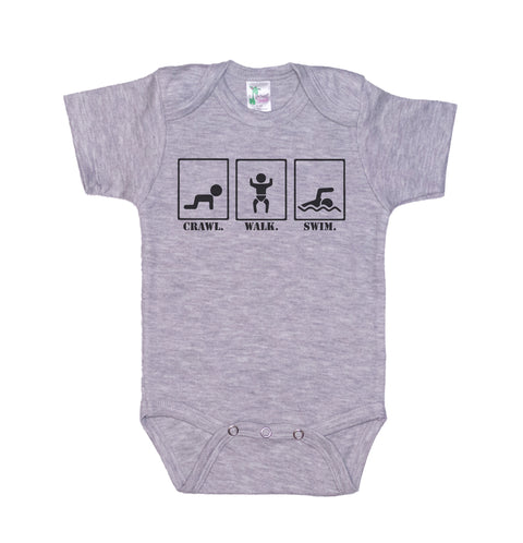 Crawl Walk Swim Onesie®