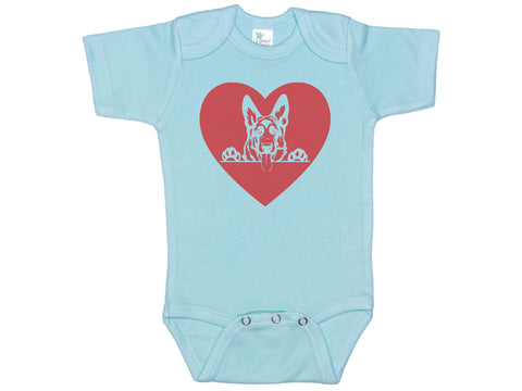 German Shepherd Heart Onesie®