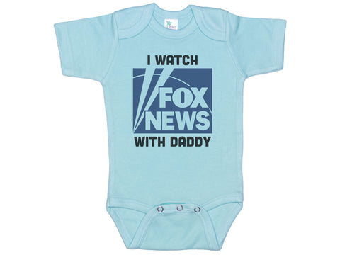 I Watch Fox New With Daddy Onesie®