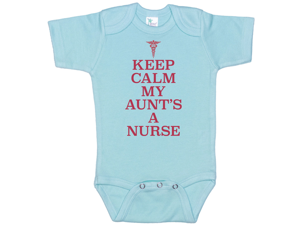Keep Calm My Aunt's A Nurse Onesie®