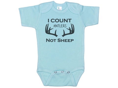 I Count Antlers Not Sheep Onesie®