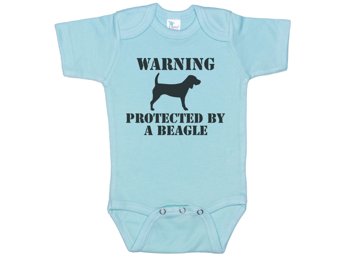 Warning Protected By A Beagle Onesie®