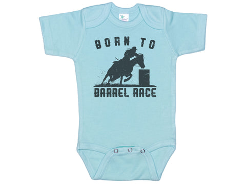 Born To Barrel Race Onesie®