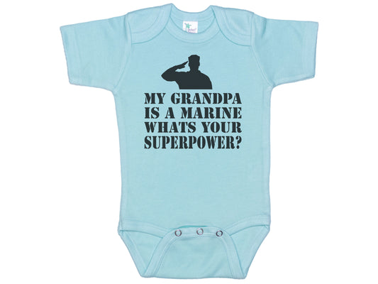 My Grandpa Is A Marine Whats Your Superpower Onesie®