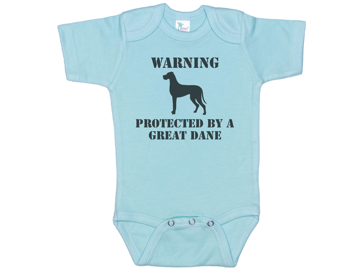 Warning Protected By Great Dane Onesie®