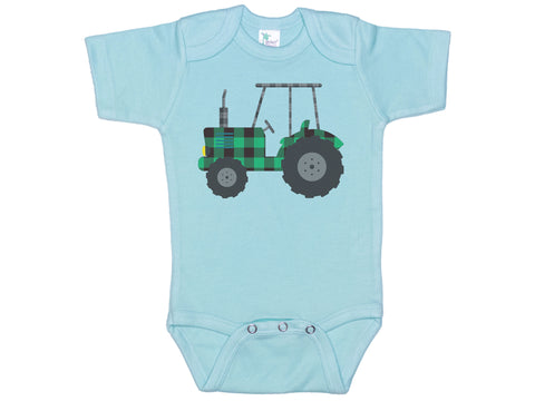 Plaid Tractor Onesie®