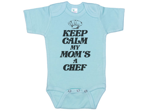 Keep Calm My Mom's A Chef Onesie®