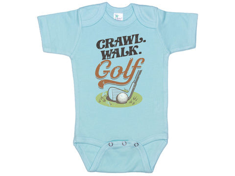 Crawl Walk Golf Onesie