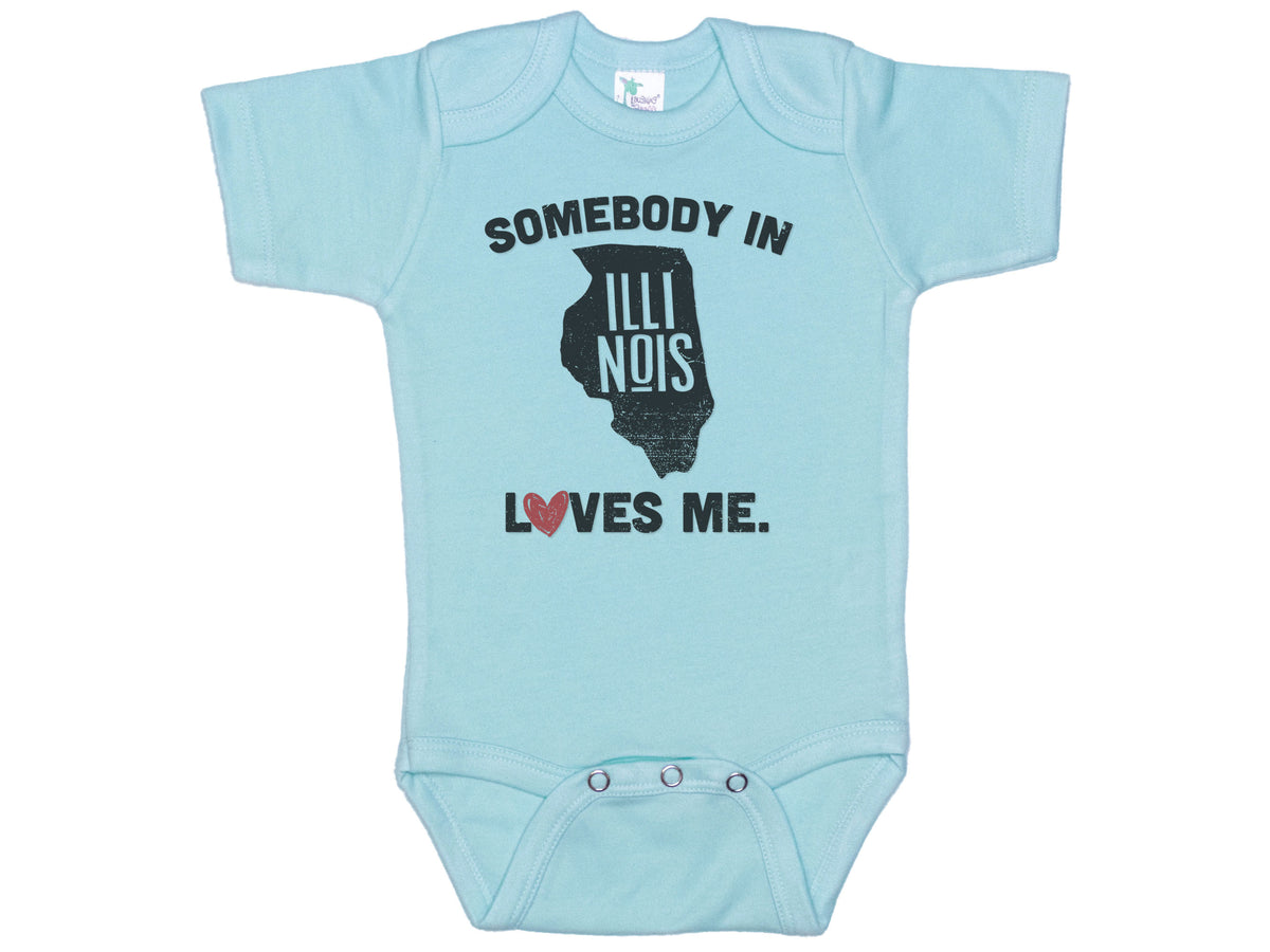 Somebody In Illinois Loves Me Onesie®