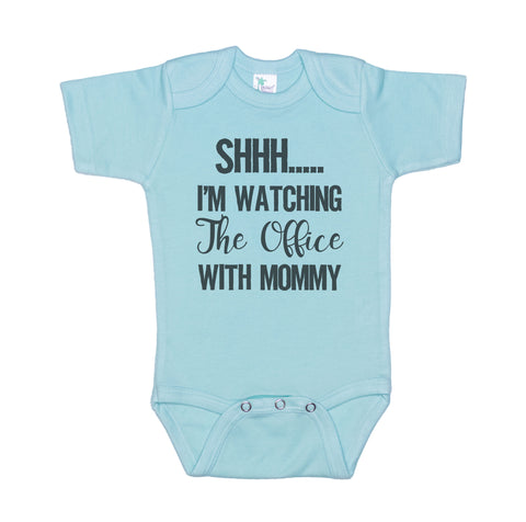 Shh I'm Watching The Office With Mommy Onesie®