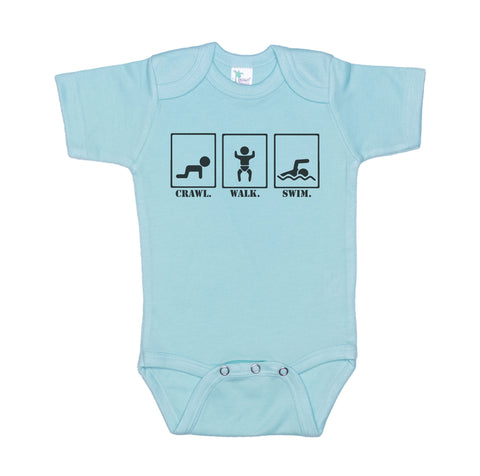 Crawl Walk Swim Onesie®