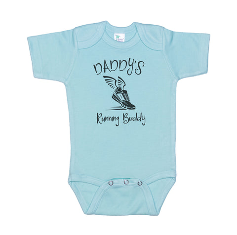 Daddy's Running Buddy Baby Onesie