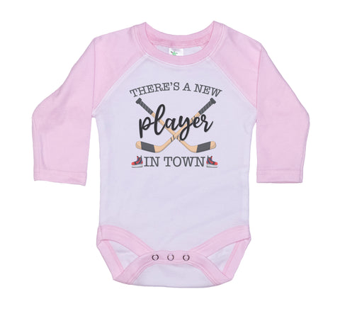 There's A New Player In Town (Hockey) Baby Onesie