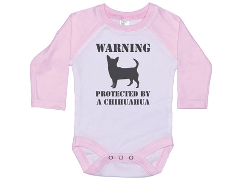 Warning Protected By A Chihuahua Onesie®