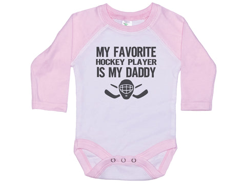 My Favorite Hockey Player Is My Daddy Onesie