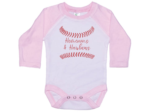 Homeruns And Hairbows Onesie