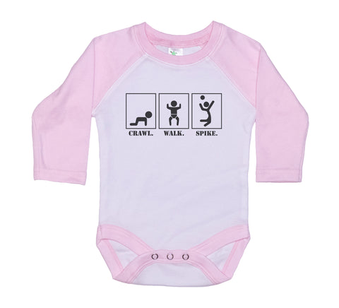 Crawl Walk Spike Baby Onesie