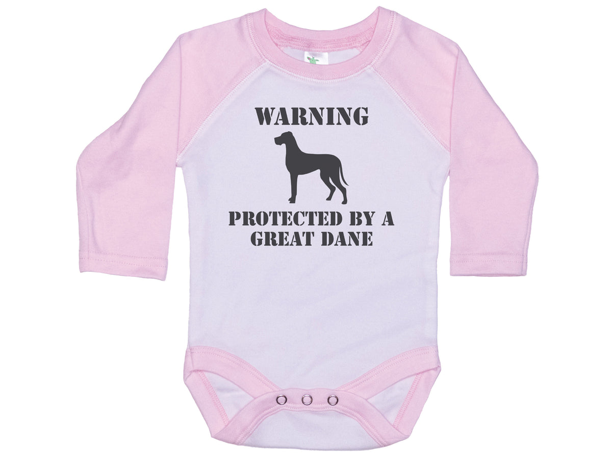 Warning Protected By Great Dane Onesie®