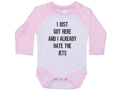 I Just Got Here And I Already Hate The Jets Onesie®