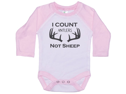 I Count Antlers Not Sheep Onesie®