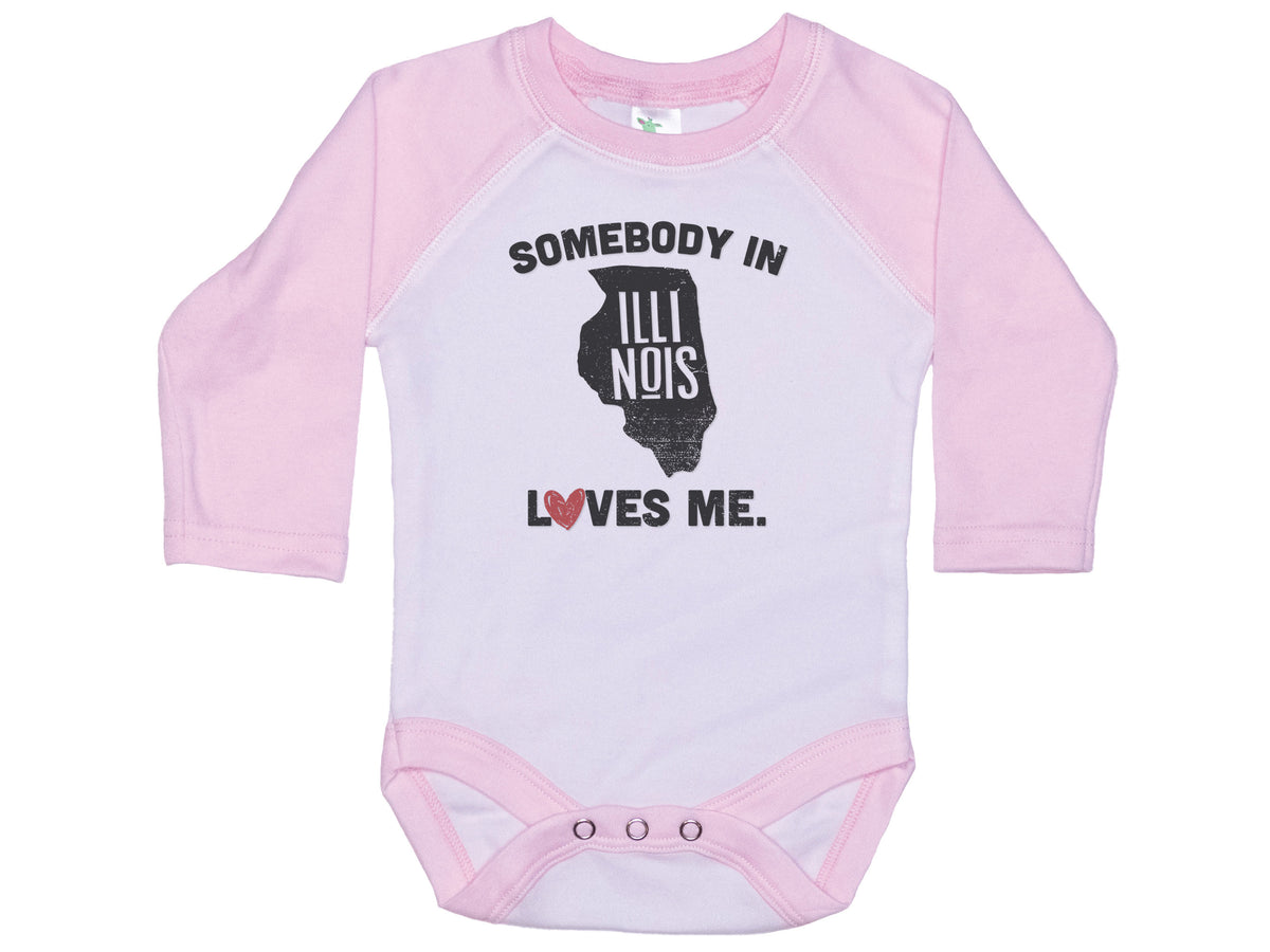 Somebody In Illinois Loves Me Onesie®