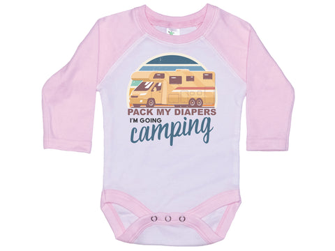 Pack My Diapers I'm Going Camping Onesie®
