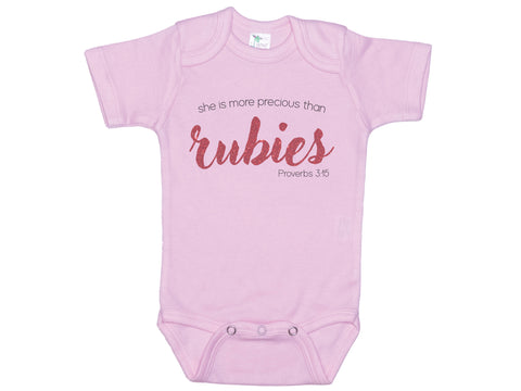 She Is More Precious Than Rubies Onesie®