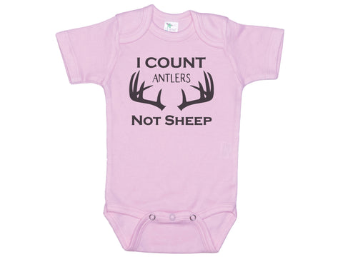 I Count Antlers Not Sheep Onesie®