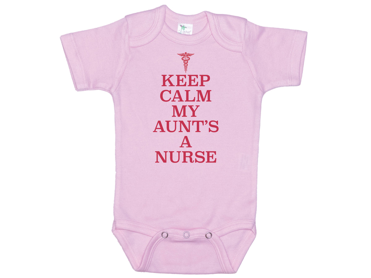Keep Calm My Aunt's A Nurse Onesie®