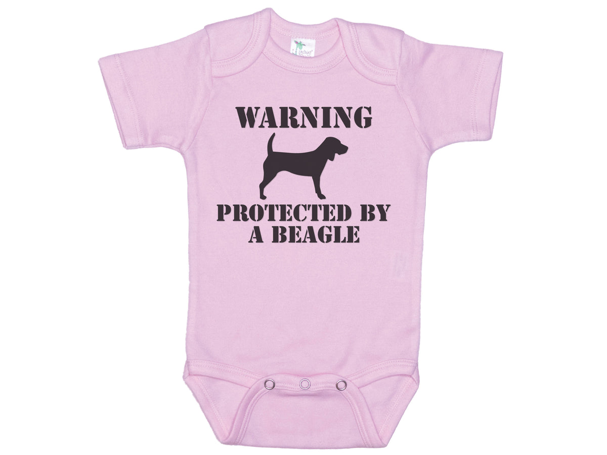 Warning Protected By A Beagle Onesie®