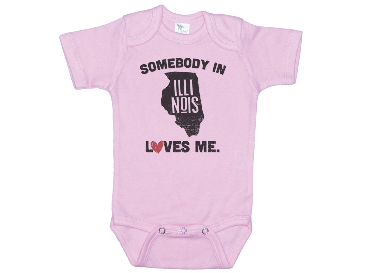 Somebody In Illinois Loves Me Onesie®