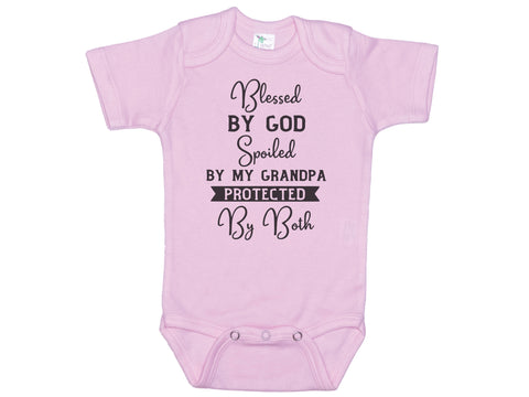 Blessed By God Spoiled By Grandpa Onesie®