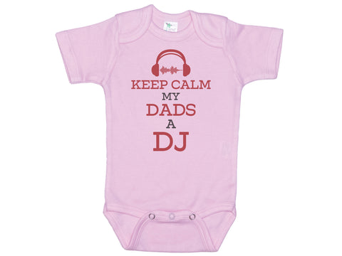 Keep Calm My Dad's A DJ Onesie®