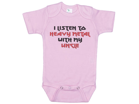 I Listen To Heavy Metal With My Uncle Onesie®