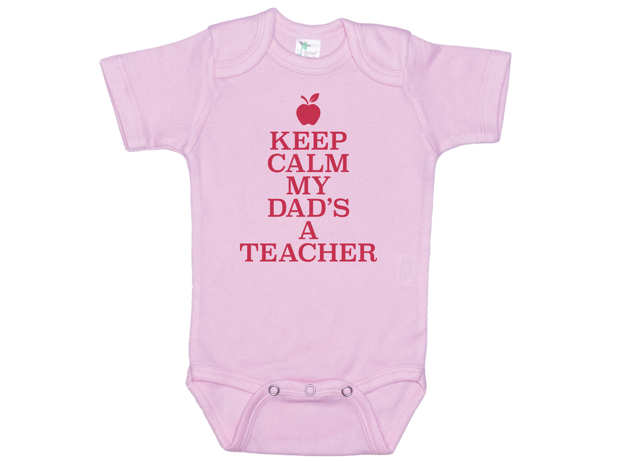 Keep Calm My Dad's A Teacher Onesie®