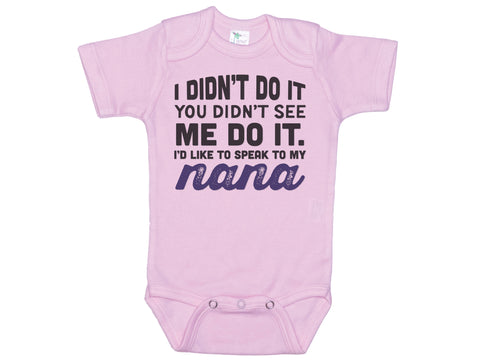 Speak To My Nana Onesie®