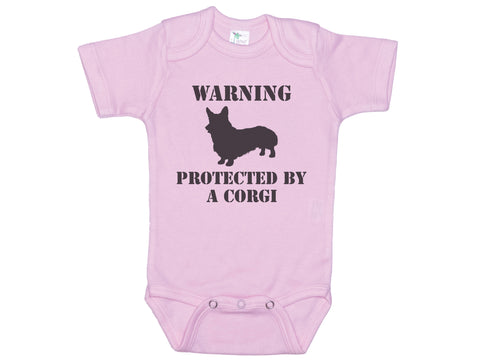 Warning Protected By A Corgi Onesie®