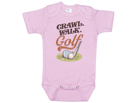 Crawl Walk Golf Onesie