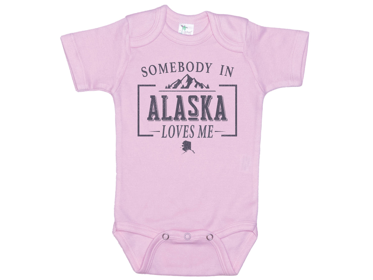 Somebody In Alaska Loves Me Onesie®