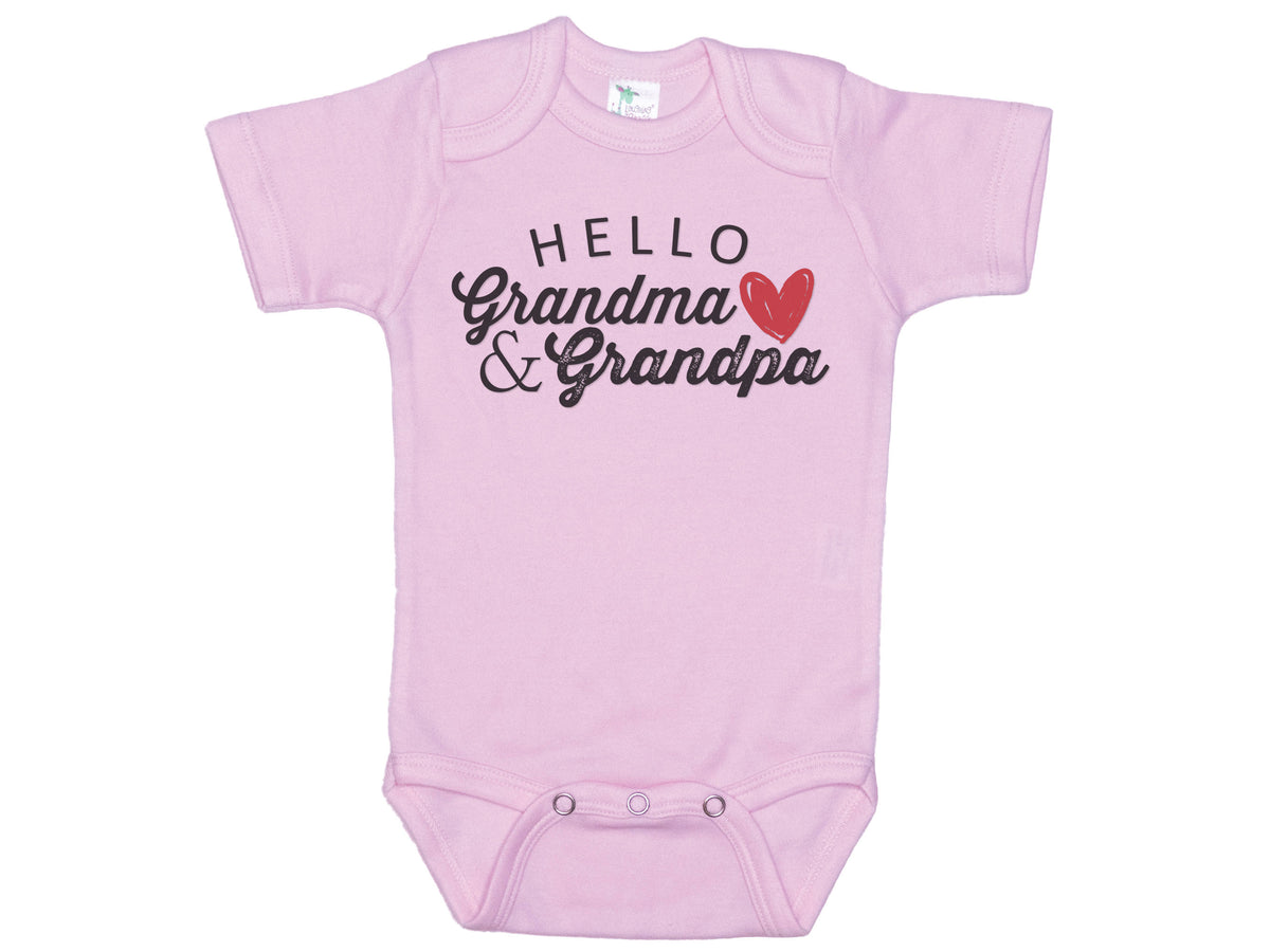 Hello Grandma And Grandpa Onesie®