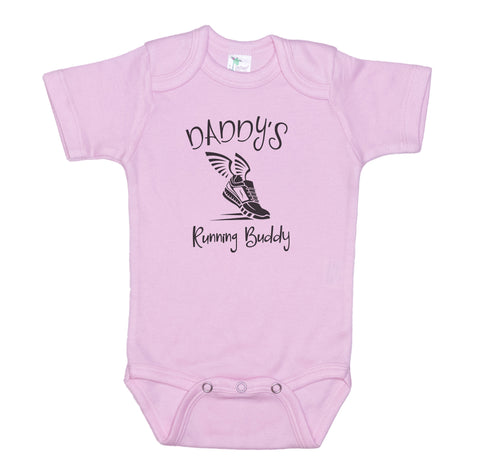 Daddy's Running Buddy Baby Onesie
