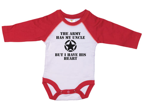 The Army Has My Uncle But I Have His Heart Onesie®