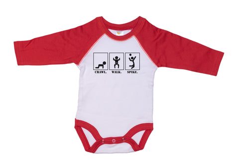 Crawl Walk Spike Baby Onesie