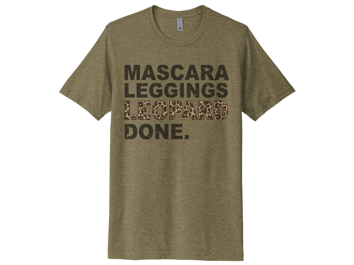 Mascara Leggings Leopard Done Shirt