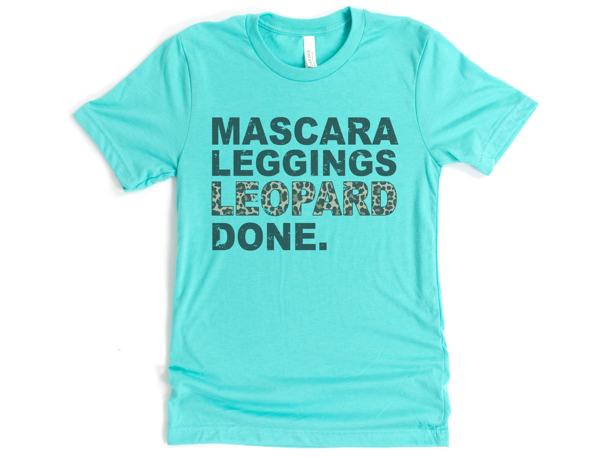 Mascara Leggings Leopard Done Shirt