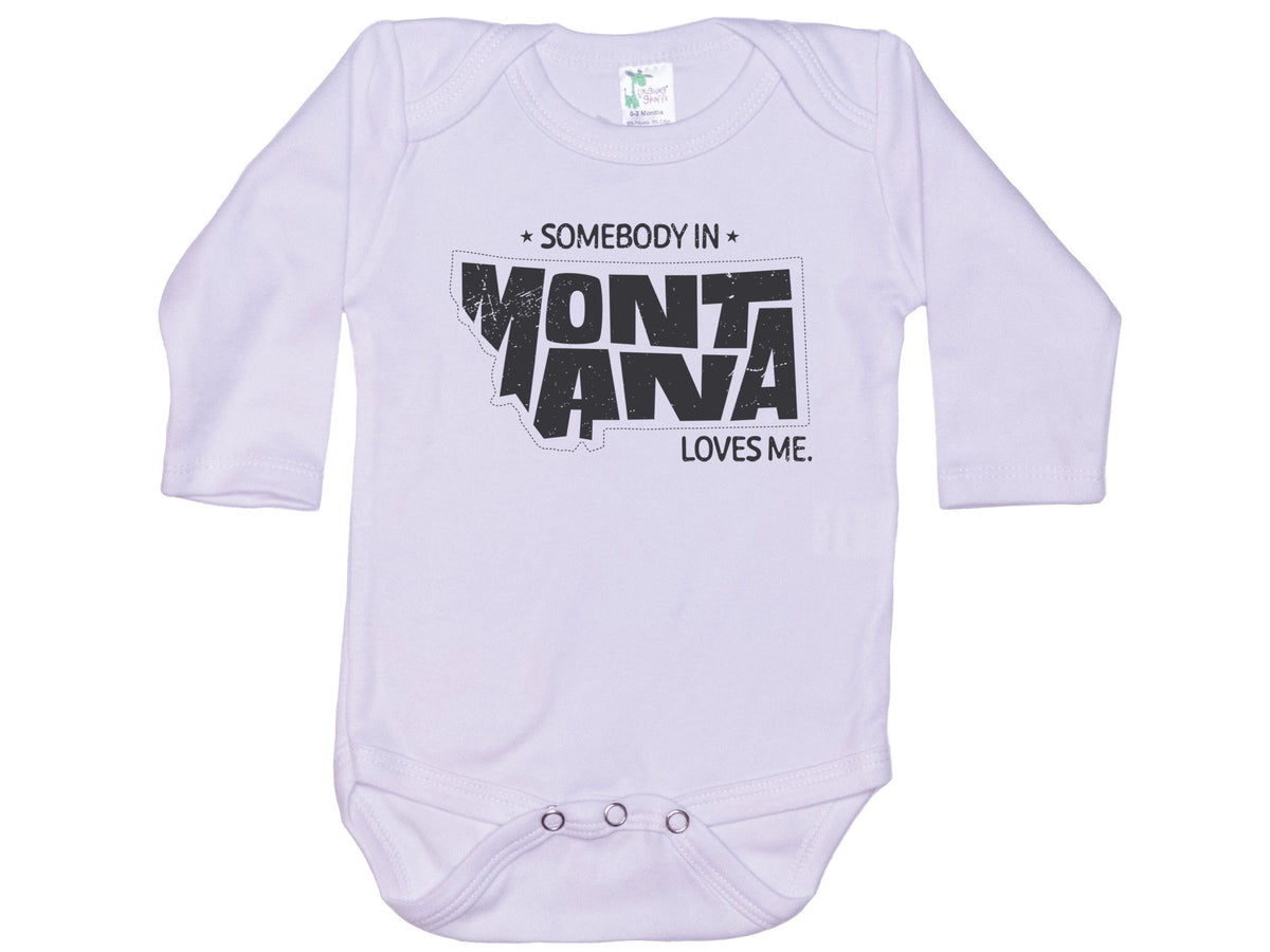 Somebody In Montana Loves Me Onesie®