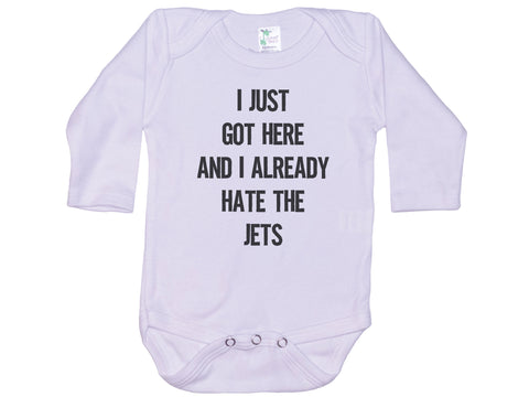 I Just Got Here And I Already Hate The Jets Onesie®