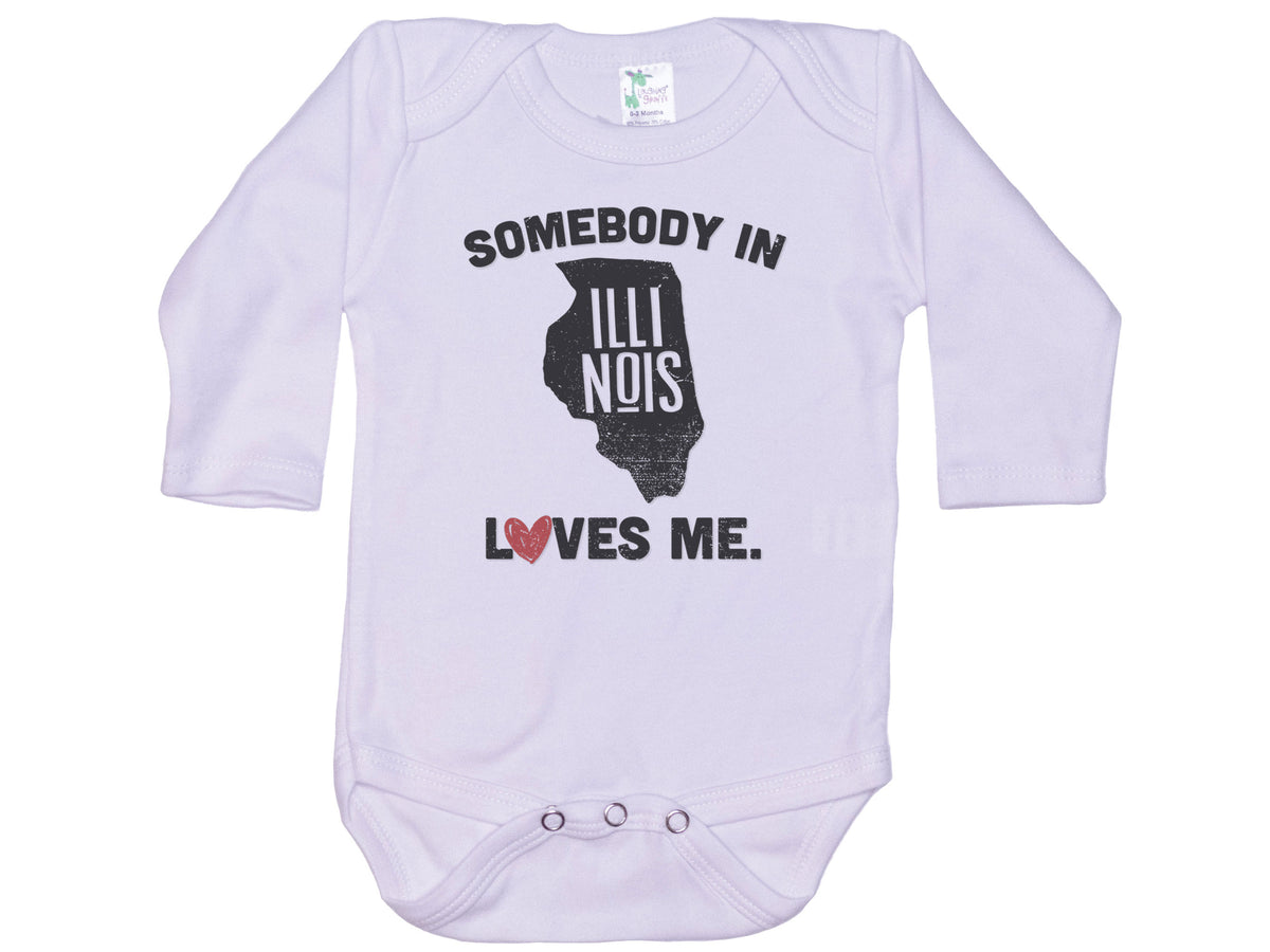 Somebody In Illinois Loves Me Onesie®