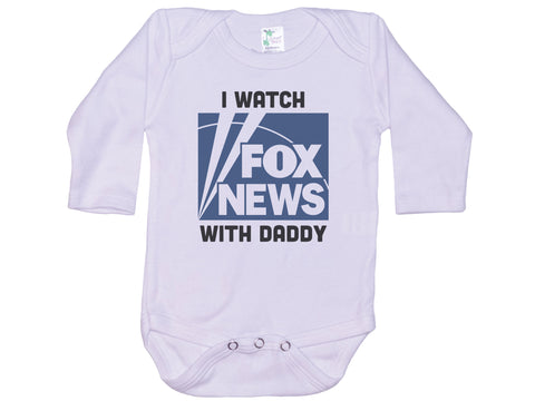 I Watch Fox New With Daddy Onesie®